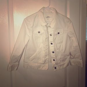 White denim jacket