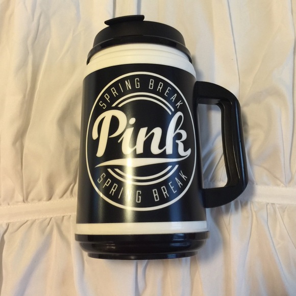 Victoria's Secret pink hot/cold drink holder