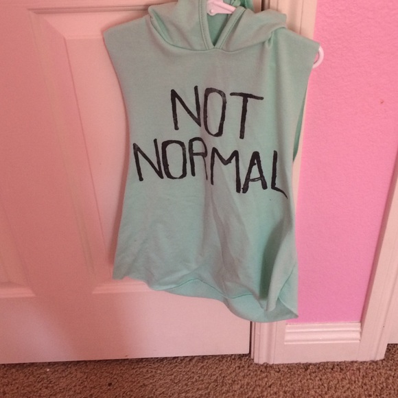 Teal muscle hoodie. - Picture 1 of 4