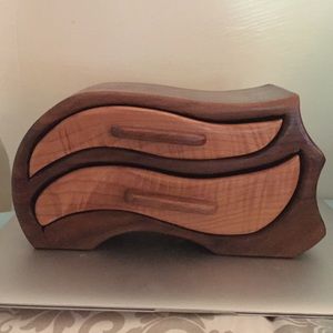 Wooden Jewelry Box, Locally handcrafted