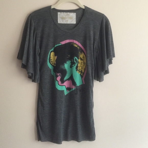 Buddhist Punk Tops - Buddhist Punk grey Bowie tee