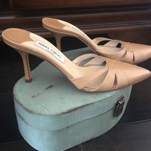 Jimmy Choo Nude colored Mules
