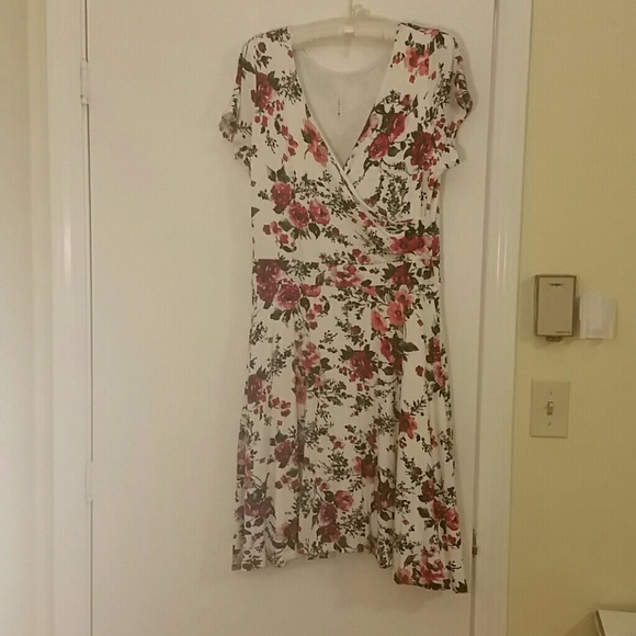 Floral fit and flare dress