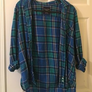 AE blue and green flannel perfect condition