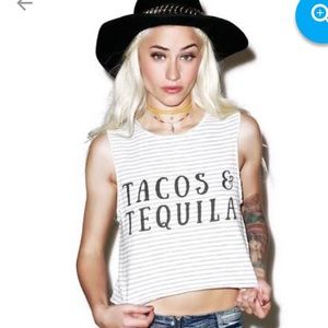 MINKPINK Tacos & Tequila Crop Top