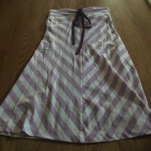 Strapless split dress