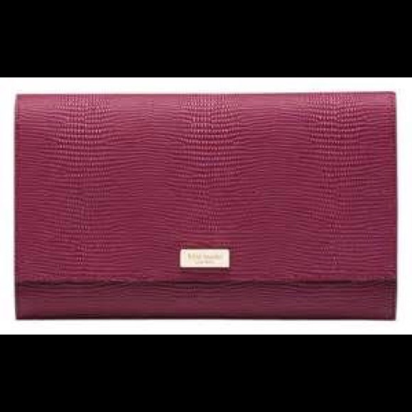 NWT Kate Spade Bristol Drive Red Plum Wallet