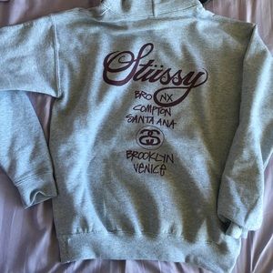 NWT Stussy grey sweater sz XS