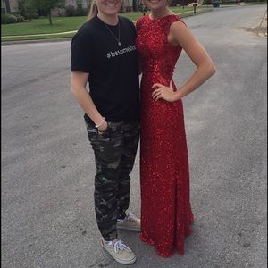 Red prom dress