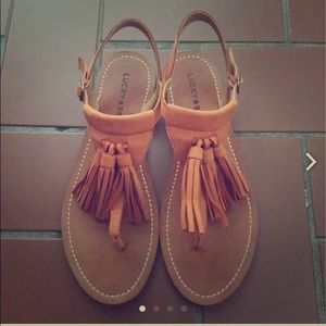 lucky brand tassel sandals