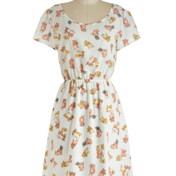 Modcloth kitten dress