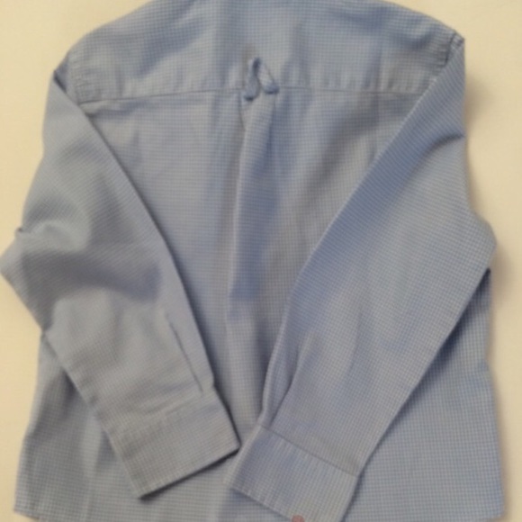 Baby Graziella Boys' Light Blue and White L/S Button Down Dress Shirt-Size 4 - Picture 4 of 4