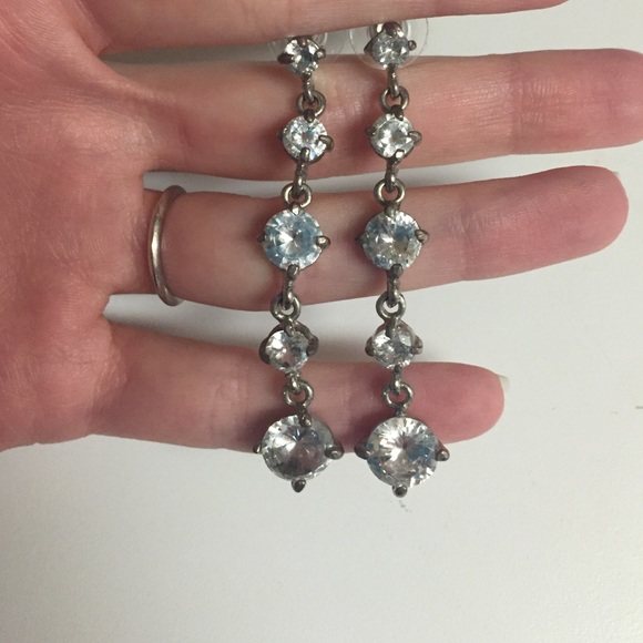 5 Stone Drop Earrings
