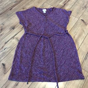 Purple maternity top