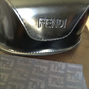 Fendi shiny sunglasses case