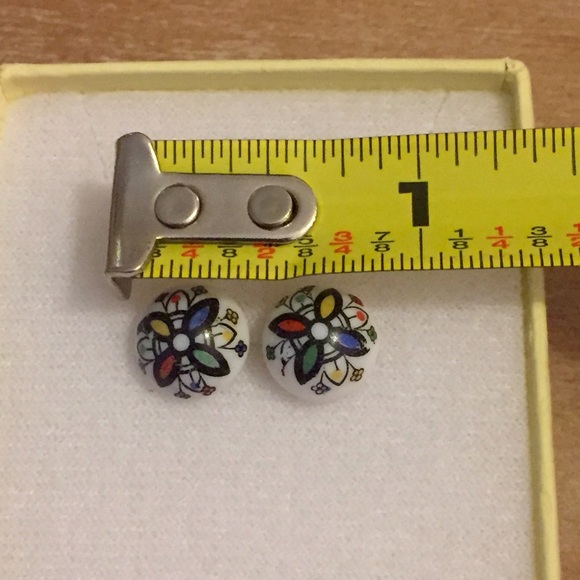 Colorful Stud Earrings - Picture 3 of 3