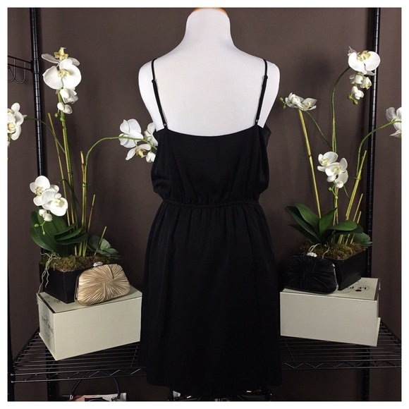 NWOT MILLY ‘SOPHIA’ BLACK SILK DRESS - Picture 6 of 7