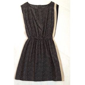 Urban Outfitters Black Polka Dot Silk Dress