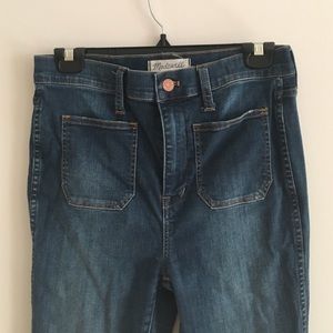 Madewell high waisted sailor jeans