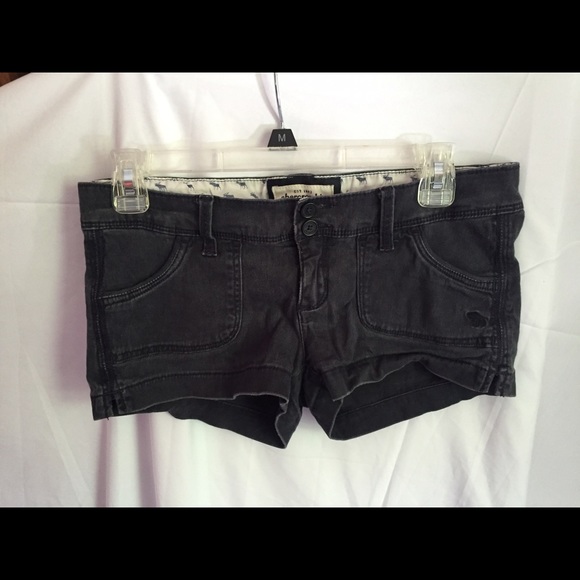 Navy blue Abercrombie twill shorts