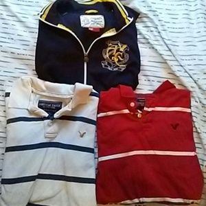 Im selling 2 AE shirts and one AE jacket