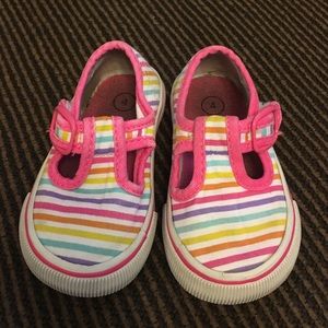 Oshkosh Multi-Colored Stripe Girls Shoes
