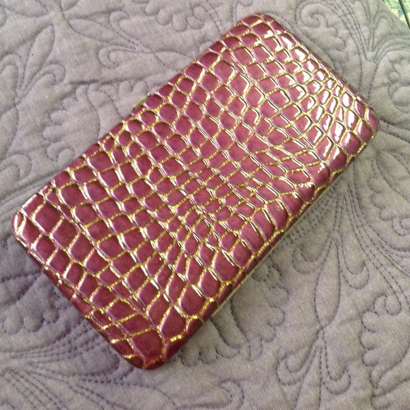 FREE with purchase Fashion wallet, purple & gold