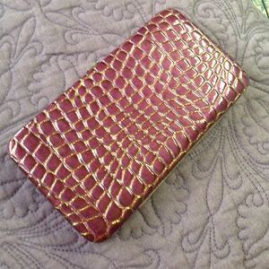 FREE with purchase Fashion wallet, purple & gold