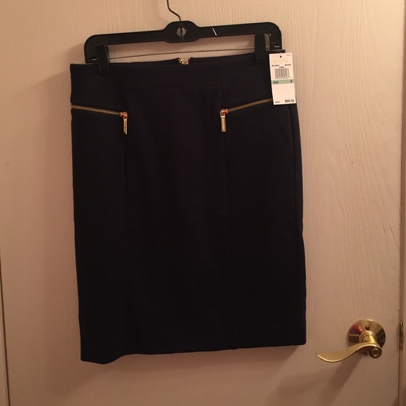 Michael Kors navy pencil skirt