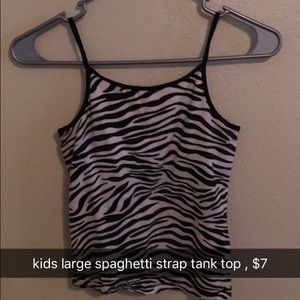 Kids Zebra Tank Top