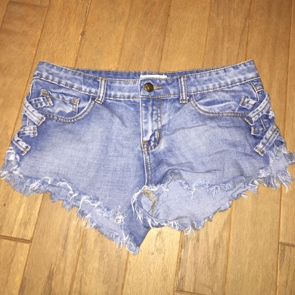 Vintage Havana Denim Criss-Cross Shorts