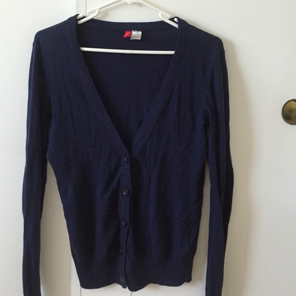 Blue cardigan