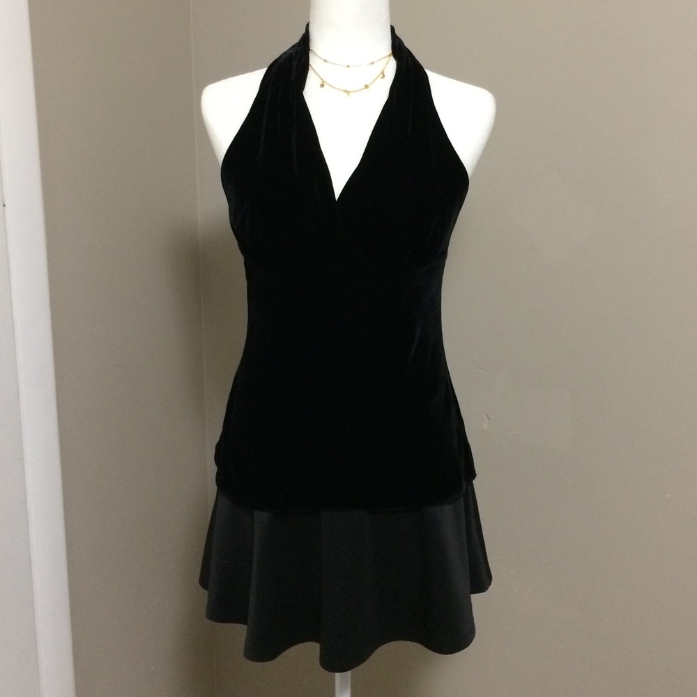 Express Velvet halter top