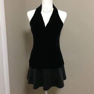 Express Velvet halter top