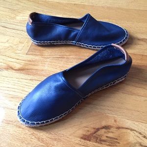 Sebago blue leather espadrilles