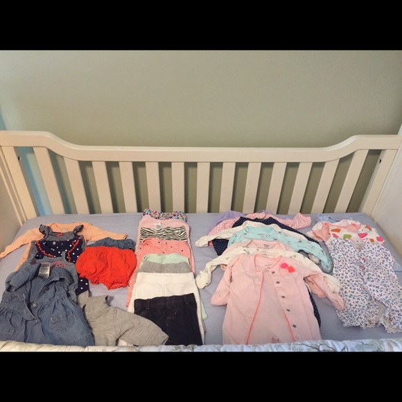 Carter's newborn girls clothing lot