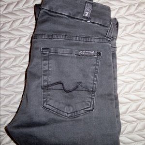 7 for all Mankind Charcoal Jeggings