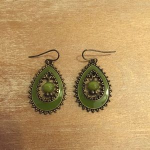 Green Earrings