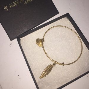 Feather Alex and Ani bracelet