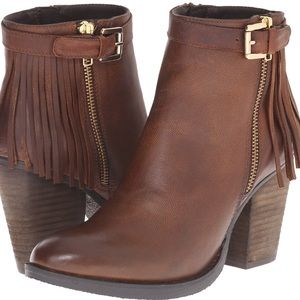 Steve Madden fringe booties