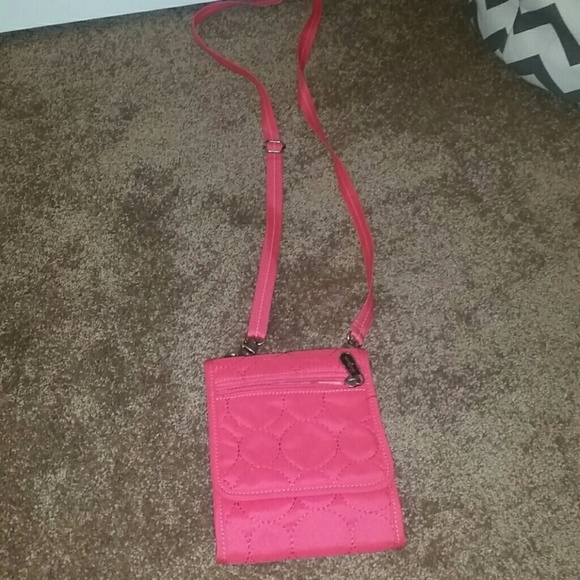 Pink crossbody purse