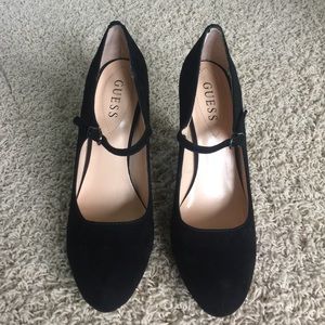 GUESS Suede Mary Jane High Heels