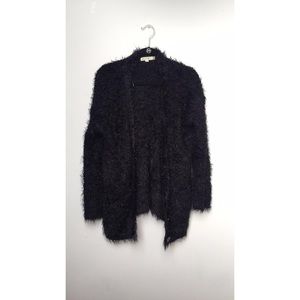 Fuzzy Black Cardigan!