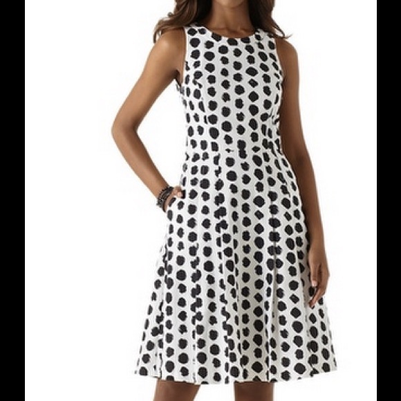 Black and white polka dot dress, worn once.