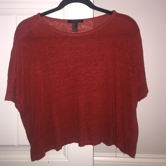 Red/ burnt orange tee
