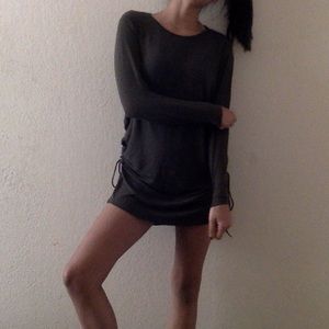 Casual forest green dress