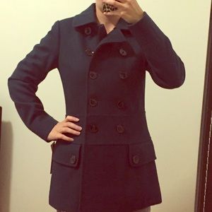 Emerald green pea coat