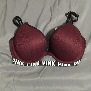 PINK 32DD push up bra