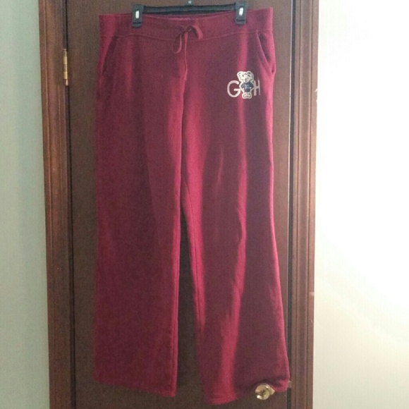 Gilly Hicks maroon boyfriend pants
