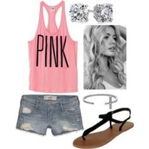 Victoria secret pink tank top